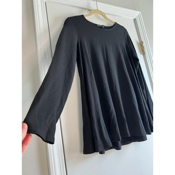 Eileen Fisher Black Jersey Crewneck Tencel Long Sleeve Sz S - Picture 3 of 6